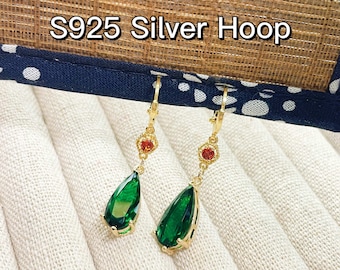 plated with 14K gold S925 silver howl earrings howls moving castle Sterling silver