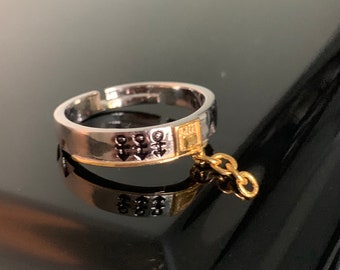 JOJO ring Sterling silver adjustable ring S925 silver