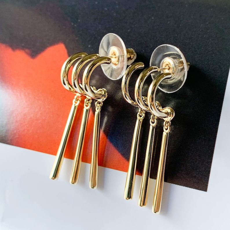 Boucles d'oreilles argent Zoro juste un piercing aiguille en argent hypoallergénique image 5