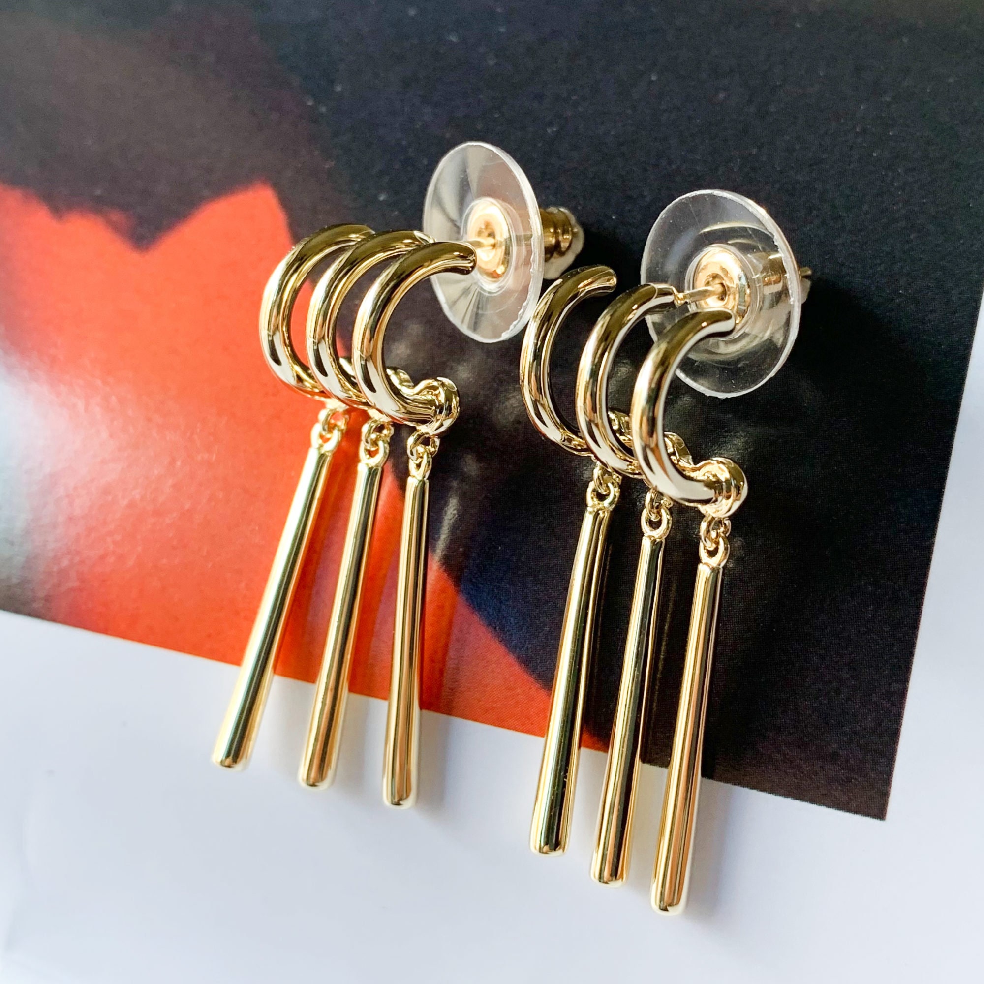 L to V Earrings S00 - Fashion Jewelry