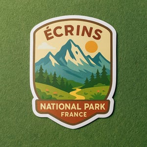 ECRINS National Park Sticker: Outdoor Adventure Decal