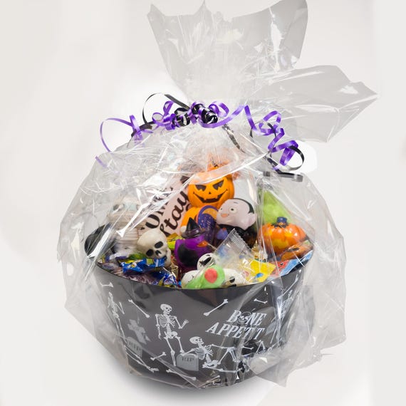 ハロウィンキャンディボックス：不気味なおもちゃ、お菓子、バスケット