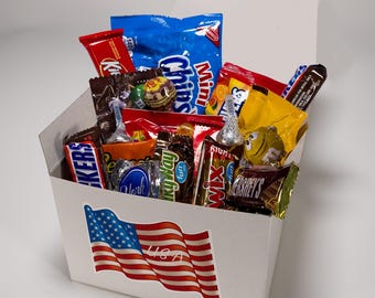 Caja de dulces clásicos americanos: delicias nostálgicas de EE. UU.