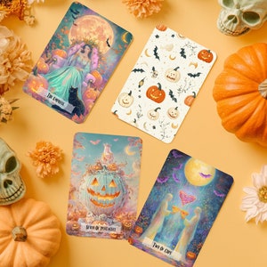 Pumpkin Glow Tarot Deck: Halloween Pastell Tarot Karten mit Ratgeber