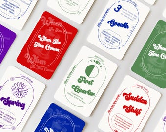 When the Time Comes Oracle – Minimalist Timing Deck with Symbols, Oracle for Divination & Spiritual Guidance