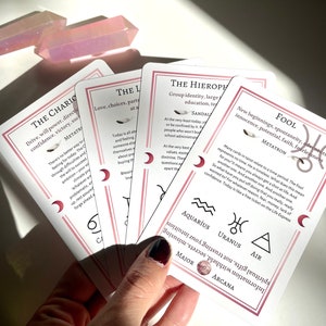 Training tarot deck for beginners, Tarot cards with meanings on cards, beginner tarot, tarot keywords and zodiac signs, Tarot learning