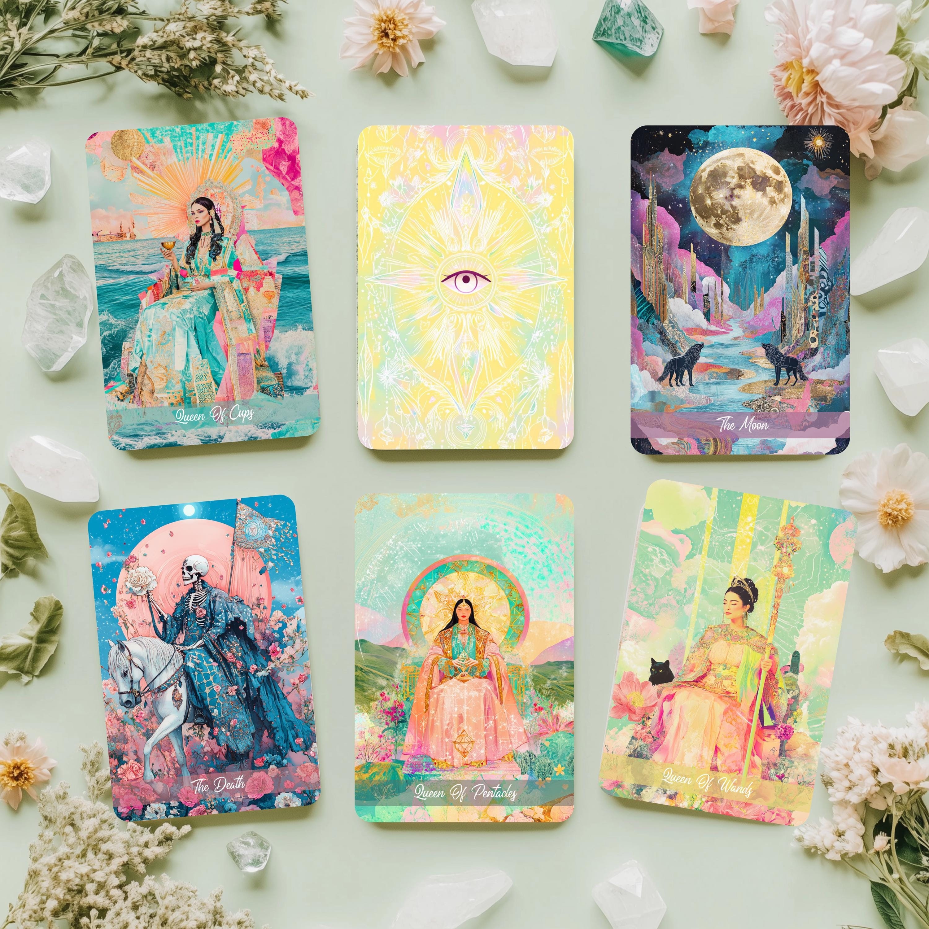 Tarot Deck with Guidebook, Tarot Card Deck, 78 cards, Indie Unique Oracle deck,Tarot Gift, Mystic Fair Tarot Deck