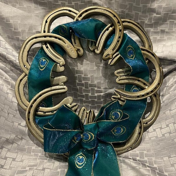Horseshoe Wreath Etsy UK