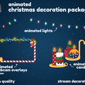 Twitch アニメーション クリスマス デコレーション パッケージ