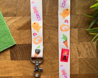 Japanese Snacks Lanyard / Keycord