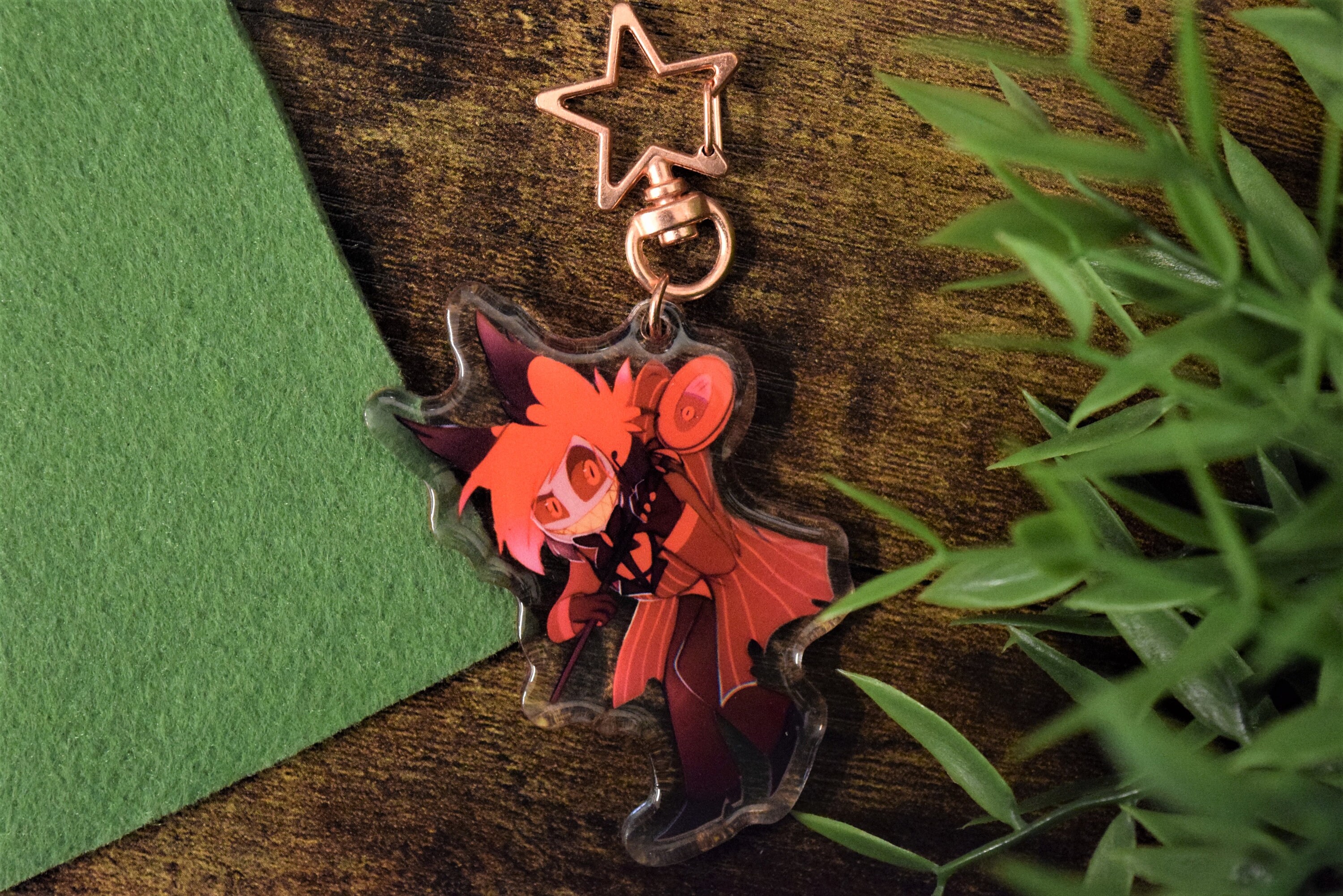 HH Alastor Double-sided Acrylic Charm Keychain | Etsy