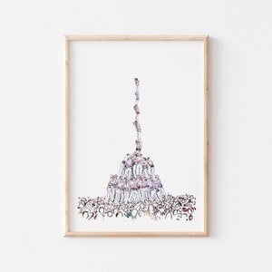 Catalan Castellers Giclée Art Print: Human Tower of Spain