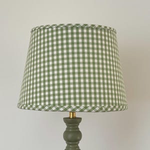 Jane Churchill gingham fabric lampshade