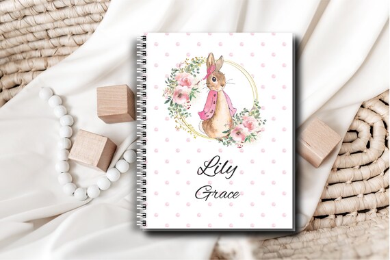 Personalised Baby Bunny Photo Album with Sleeves