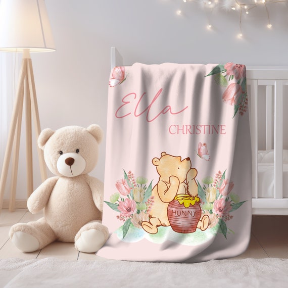 Pooh Bear Winnie The Pooh Baby Month Blanket Personalised Winnie