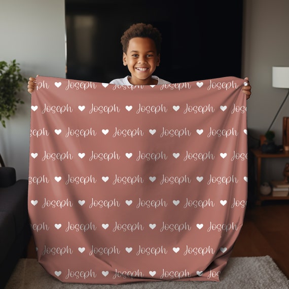 Name Baby Blanket Personalized Baby Blanket Soft Baby Blanket Baby Shower Gift Personalized Gifts Heart Kids Blanket Custom Blanket B5 Etsy