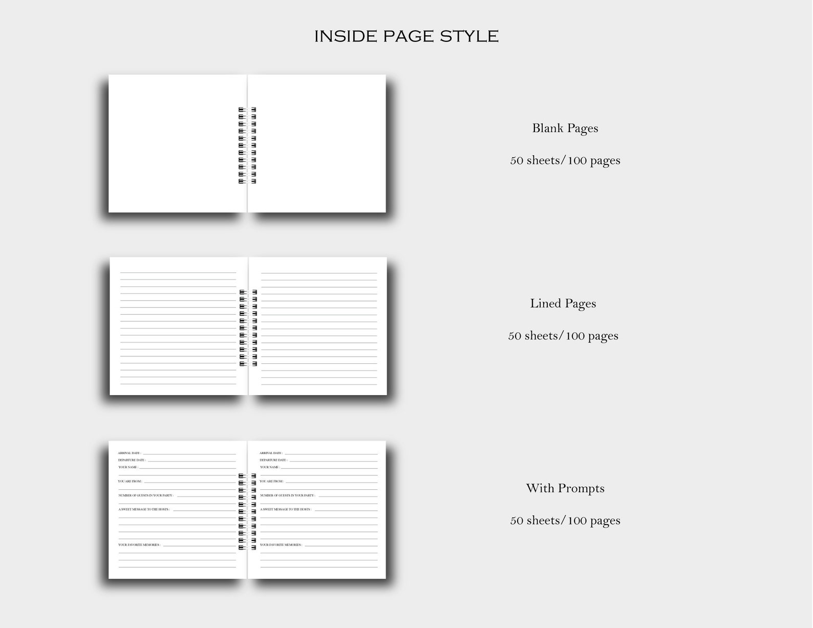 Guestbook for Vacation Rental, Custom Guest Books, Airbnb, VRBO, Beach