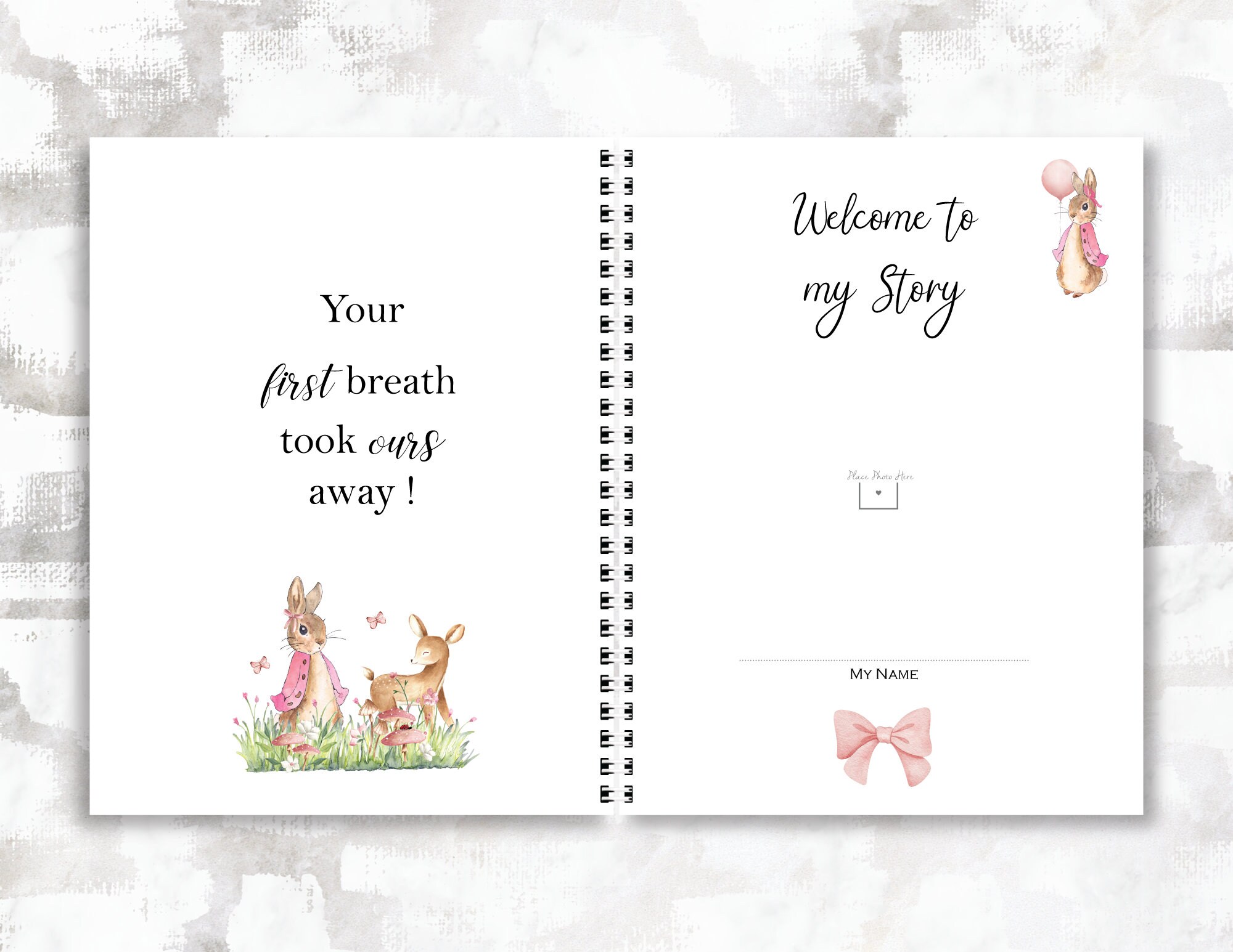 Peter Rabbit Baby Girl Book, Peter Rabbit Nursery, Gender Reveal Gift