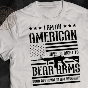 Right to Bear Arms SVG: Patriotic American Flag Design (Digital Download)