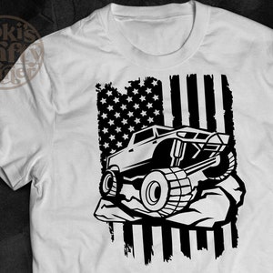 USA Flag Offroad 4x4 SVG - Truck Print Design (Digital Download)