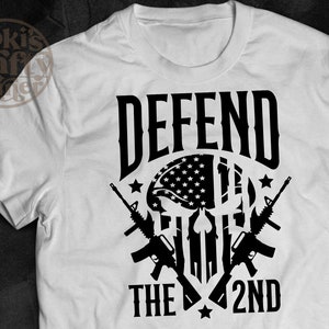 Defend 2nd Amendment SVG: USA Skull Patriotic Design (Digital Download)