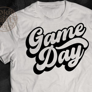 Game Day SVG: Football & Baseball Shirt Design (Digital Download)
