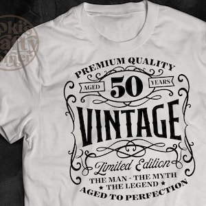 50th Birthday Vintage 1975 SVG Design (Digital Download)
