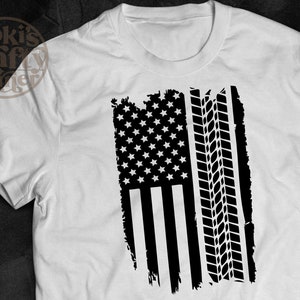 USA Flag Offroad Tire SVG: 4x4 Truck Design (Digital Download)