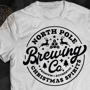 Nordpol Weihnachtsbrauhemd svg | Weihnachtsshirt svg | Brau tshirt design svg | Nordpol svg | Weihnachtsgeister svg, png, dxf