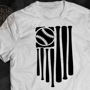 USA Baseball Flag SVG: Patriotic Shirt Design (Digital Download)