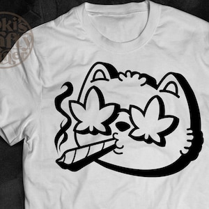 Katze Rauchen Joint Svg | Smoling Cat Svg | Süße Katze Svg | Hohe Katze Svg | Smoling Weed Svg | Katze Svg Dateien für Cricut | Katze Weed Joint Svg