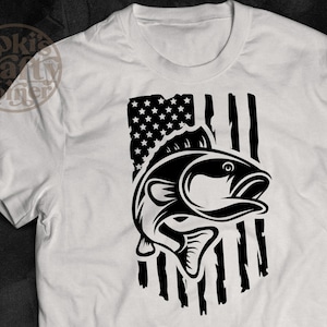 Fishing Distressed American USA Flag Svg | Fishing Svg | America fishing Svg | Fish lover Svg | Cricut | Silhouette Cut File Svg dxf