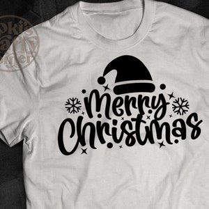 Merry Christmas SVG: Shirt Design, Winter Sign Cut Files (Digital Download)
