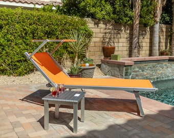 Sunsensedesign Patio Chaise Lounge/Sunbed Unique Italian Designed with Top Quality Aluminium Tubing