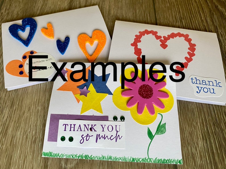 Thank You Card Writing DIY Kit for Kids Etsy