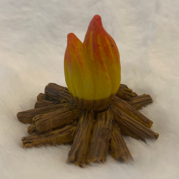 Miniature Dollhouse Fire; Fairy Garden Fire; Gnome Garden Fire; Camping Fire, Elf Prop, Elf Accessories