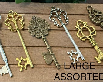 Ancient Keys, Set of 6 Assorted Keys (Decorative)
