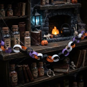 Halloween Chain Link Garland - Etsy
