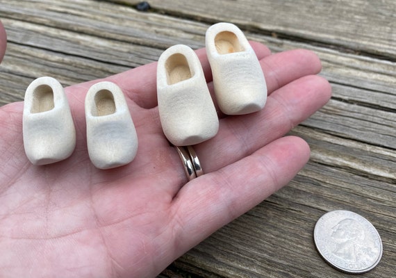 Miniature Wood Shoes Miniature Wood Clogs Elf Shoes Leprechaun Shoes Etsy UK