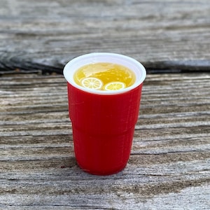 Miniature Lemonade, Red Cup Lemonade, Lemonade Stand, Dollhouse Lemonade, Elf Scene, Elf Kit, Mini Lemonade