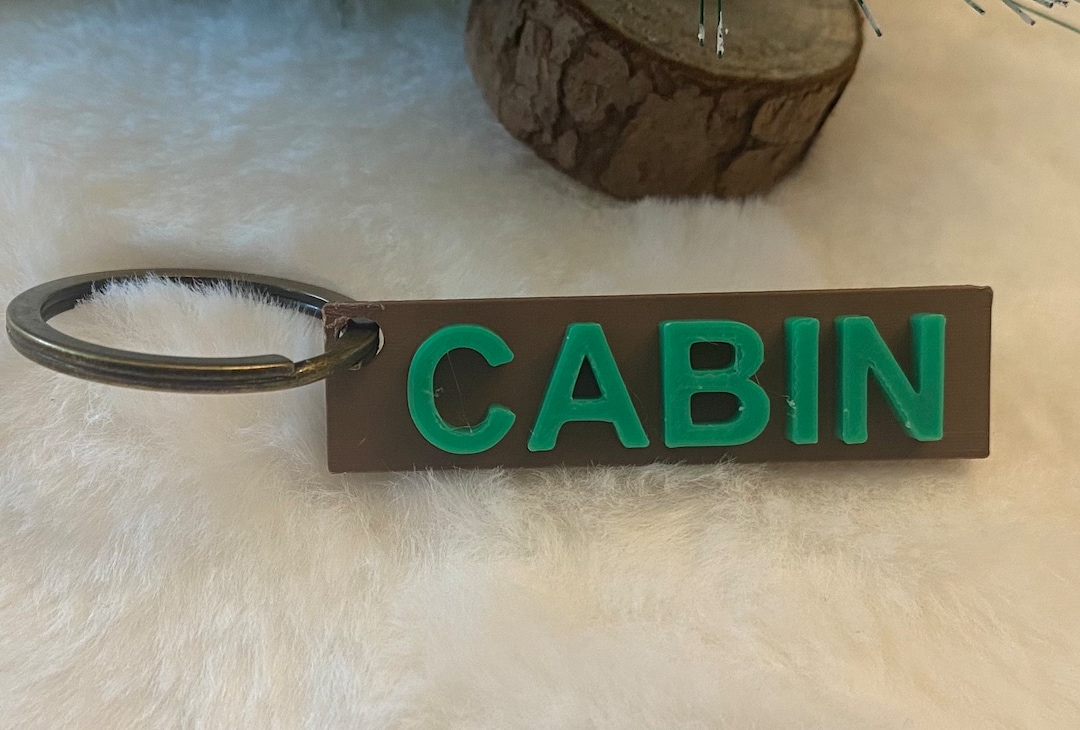 Cabin Key Ring, Cabin Key Chain - Etsy