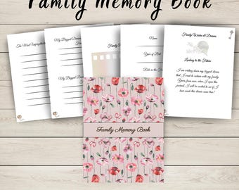 Family Memory Book | Printable Family Journal | Ancestry & Life Story ...