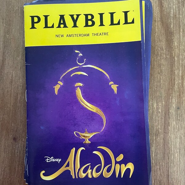 Aladdin Playbill - Etsy