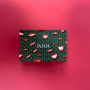 A6 Cartolina "HAHAHA" Cartoline della risata / Motivi floreali / Colori vivaci /