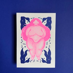 Standing Lady of Çatalhöyük |  Riso Print | Goddesses | Historical Art | Digital Art print