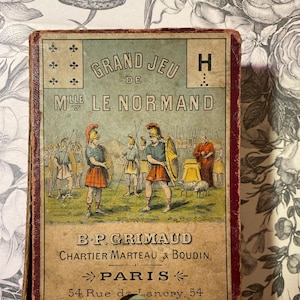 Grand jeu de Mademoiselle Lenormand, 1890. Jeu de divination, cartomancie.