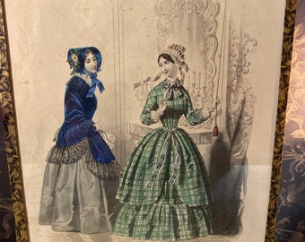 Parisian fashion engraving