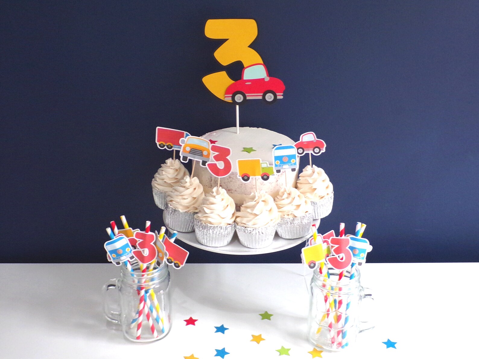 Car Cake Topper Age Cake Topper Number Cake Topper Kids Cake Toppers