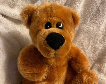 Adorable Big Eyed Sitting Teddy Bear, 11" Sitting, 13" Long