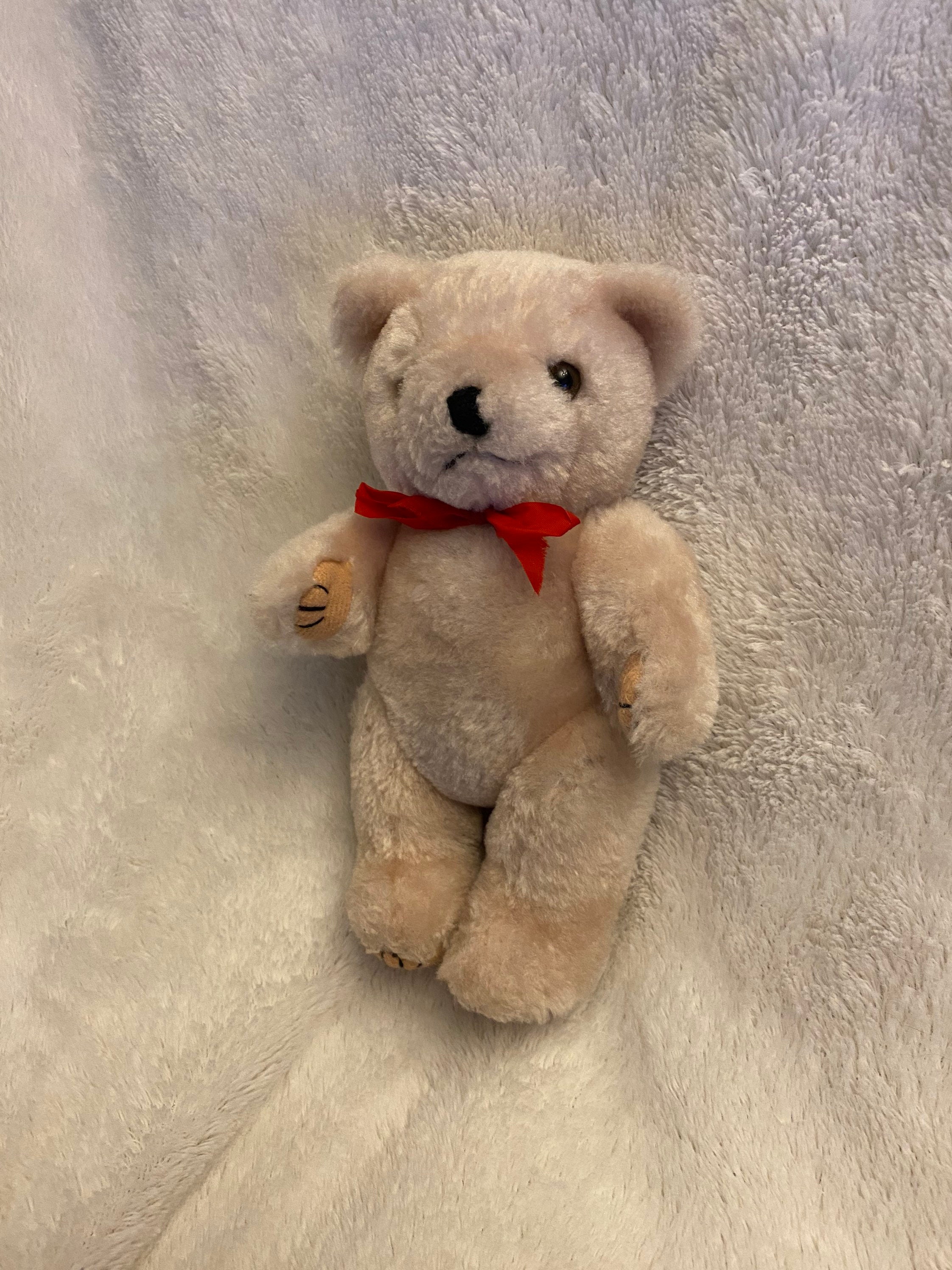 Vintage Blonde 4-way Jointed Teddy Bear, 8